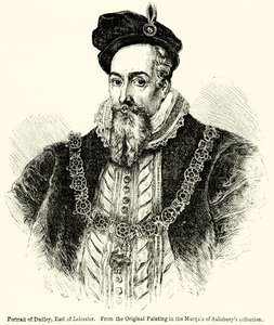 Portrait of Dudley, Earl of Leicester by English School